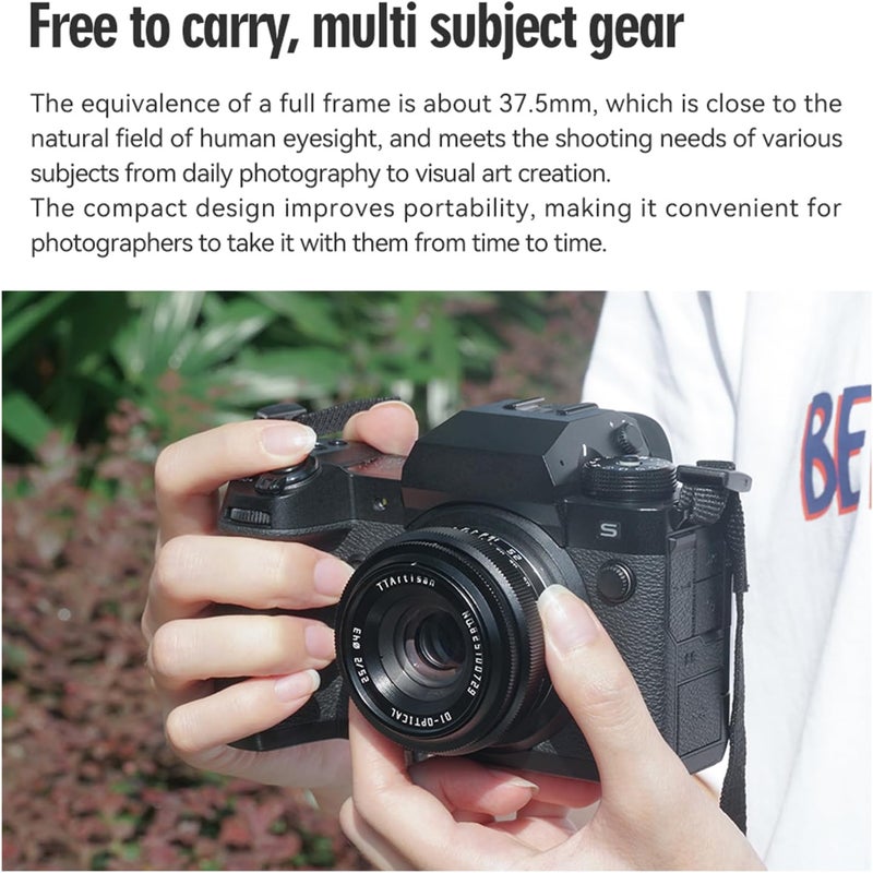 TTArtisan APS-C 25mm F2 Metal Bodied Mirrorless Camera Lens Compatiable with Z Mount Z5 Z6 Z7 Z6II Z7II ZFC Z30 Z50 Z9 - Image 3